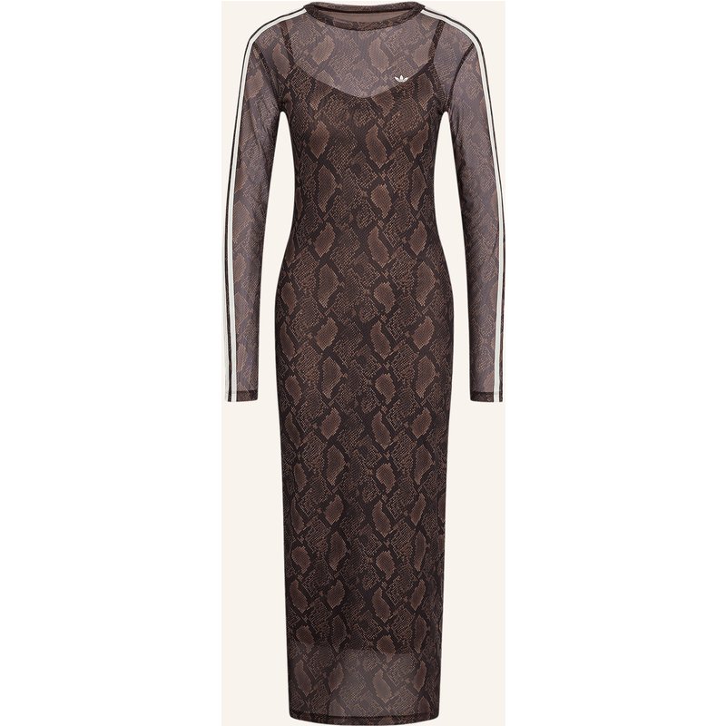 Adidas Originals Mesh-Kleid Snake Print braun