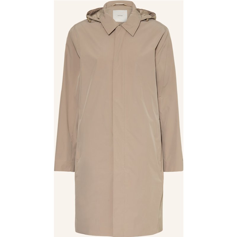 Calvin Klein Mantel Mit Abnehmbarer Kapuze beige