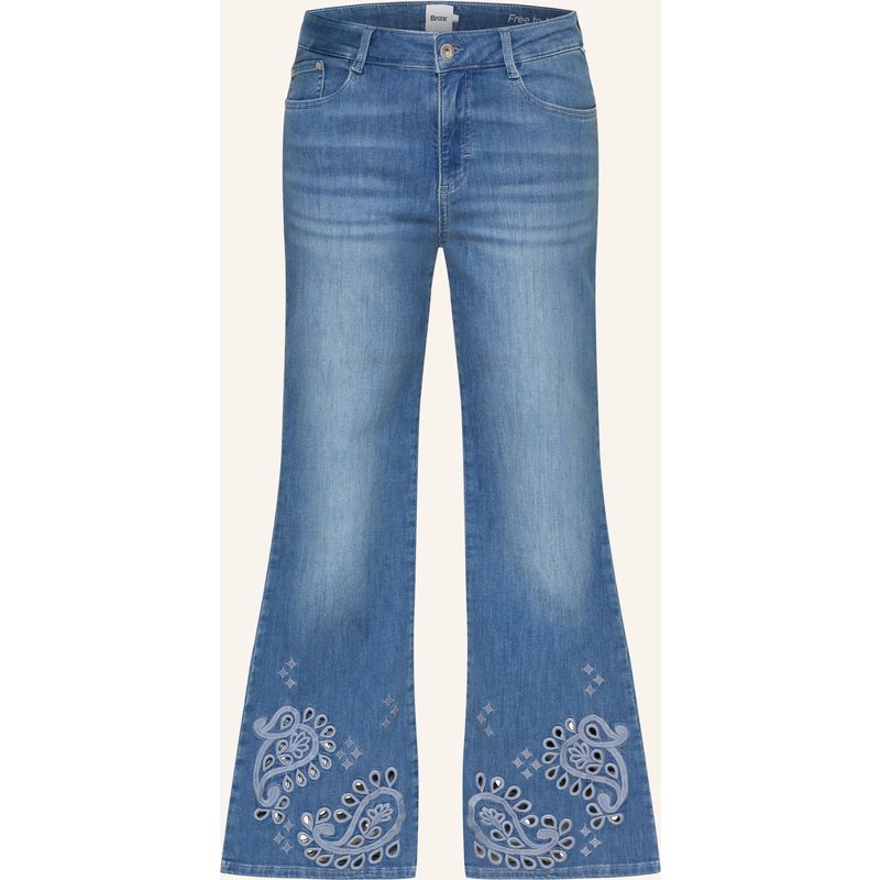 Brax Bootcut Jeans Shakira S Mit Lochspitze blau