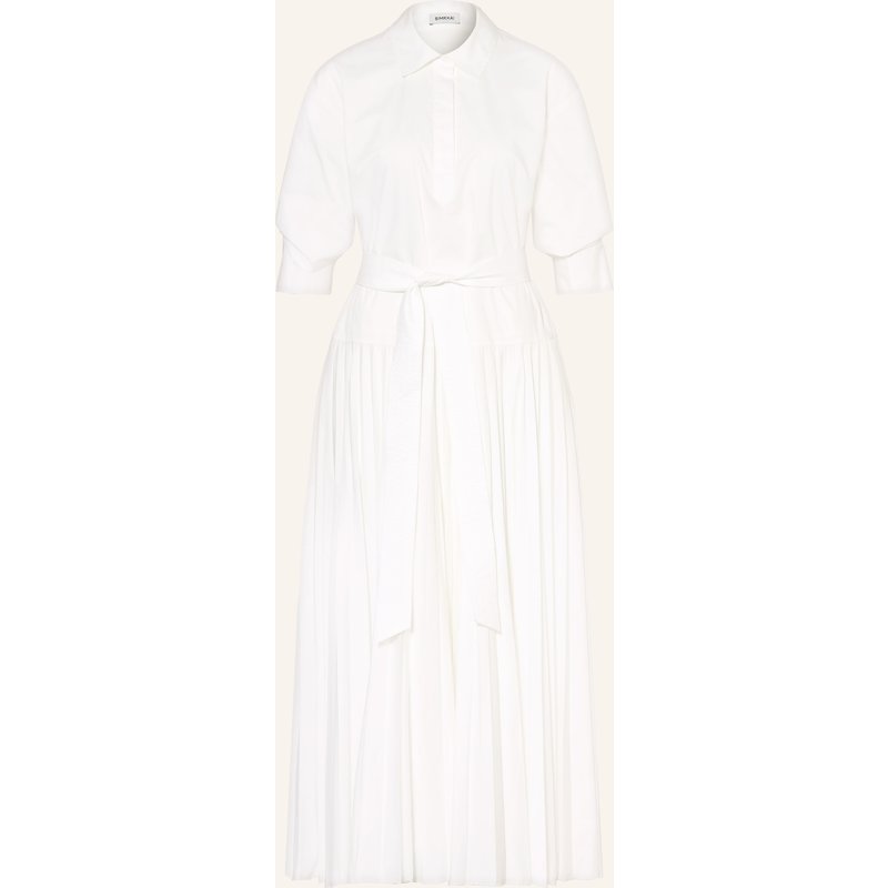 Simkhai Hemdblusenkleid Mit Plisses weiss