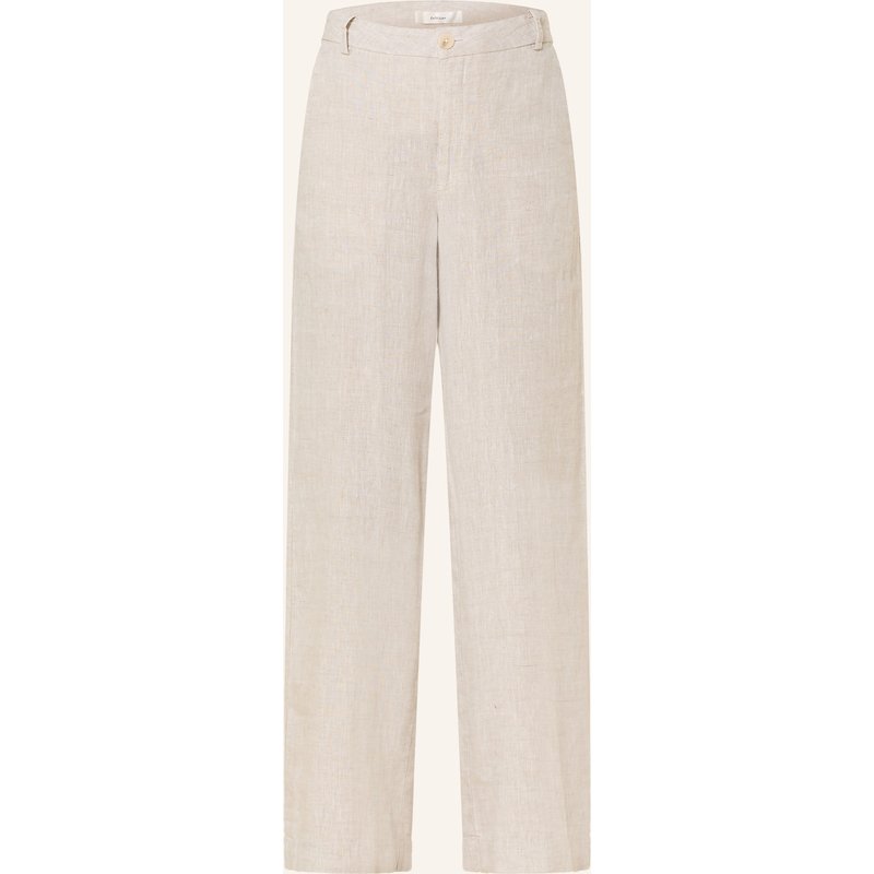 Inwear Hose Elinoriw Solina Aus Leinen beige