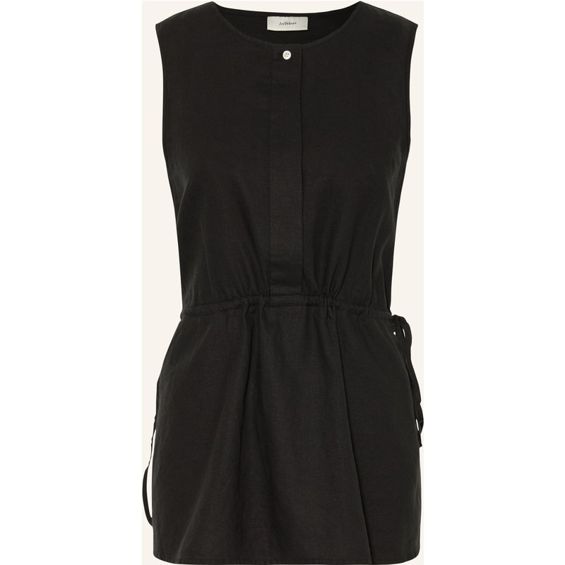 Inwear Top Rowaniw Mit Leinen schwarz