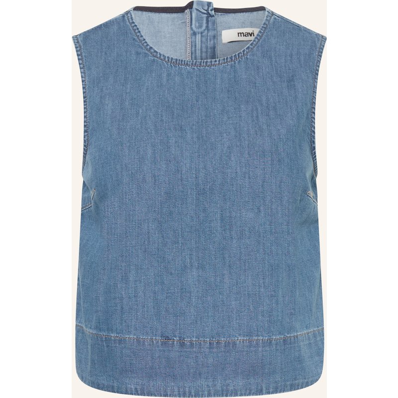 Mavi Top In Jeansoptik blau