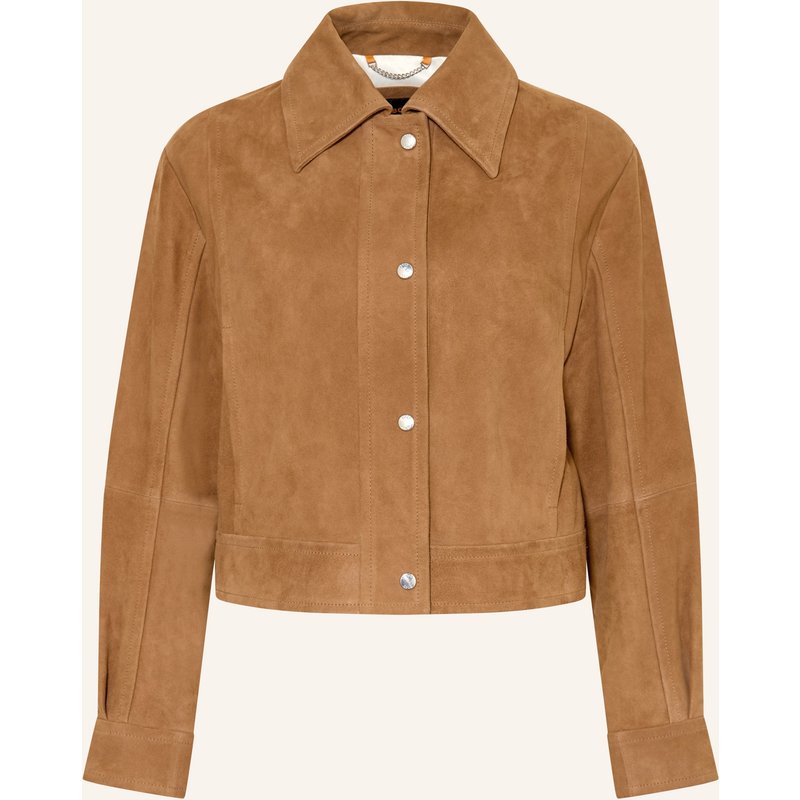 Boss Lederblouson Salisa braun