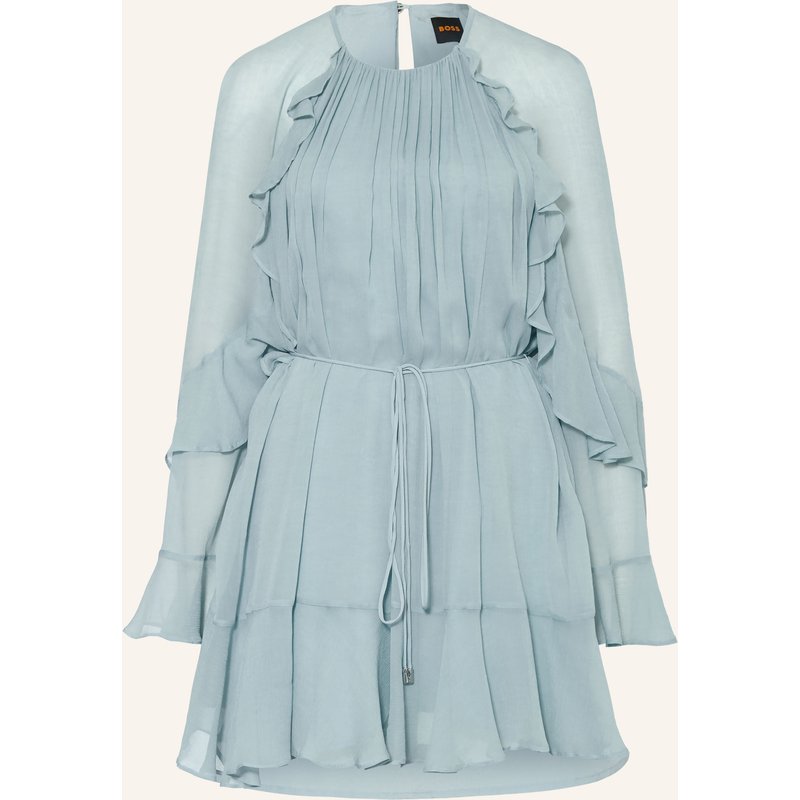 Boss Kleid Dredia Mit Volants gruen