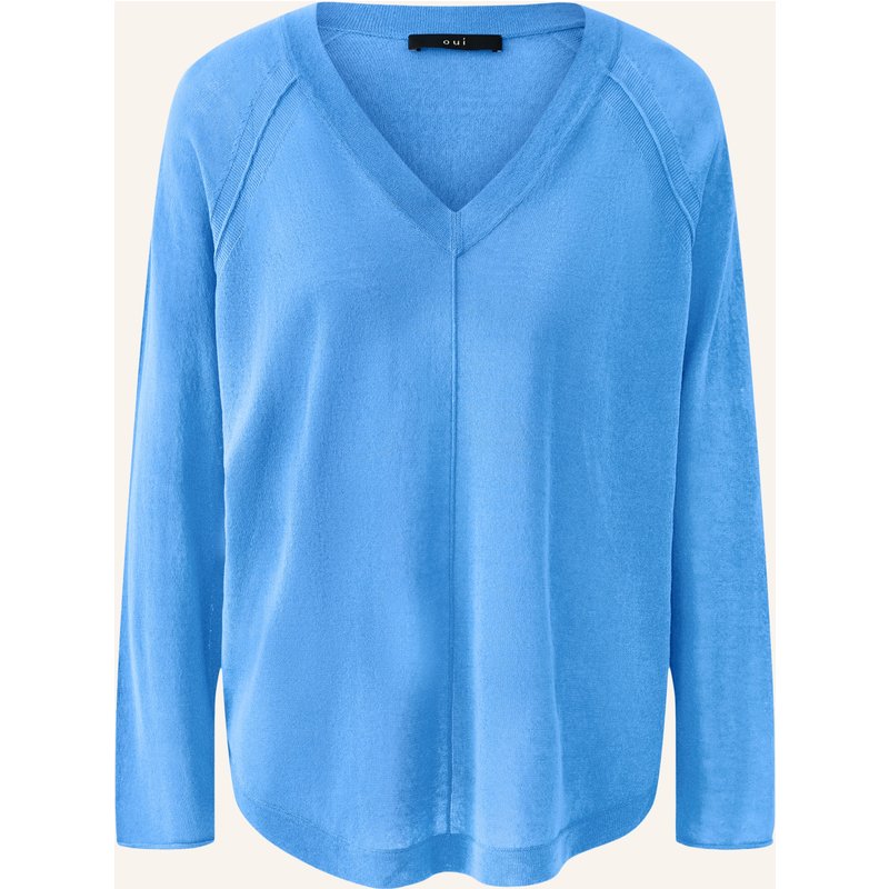 Oui Pullover blau