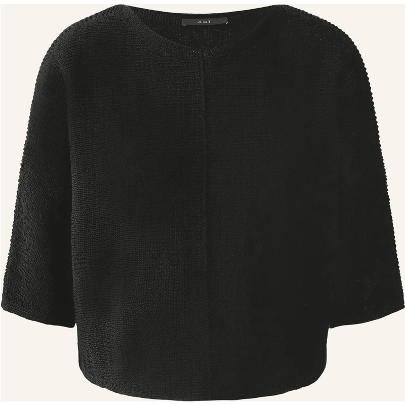 Oui Pullover schwarz