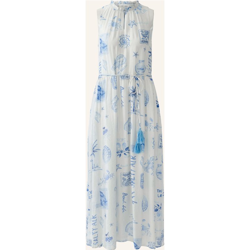 Oui Kleid Mit Rüschen weiss