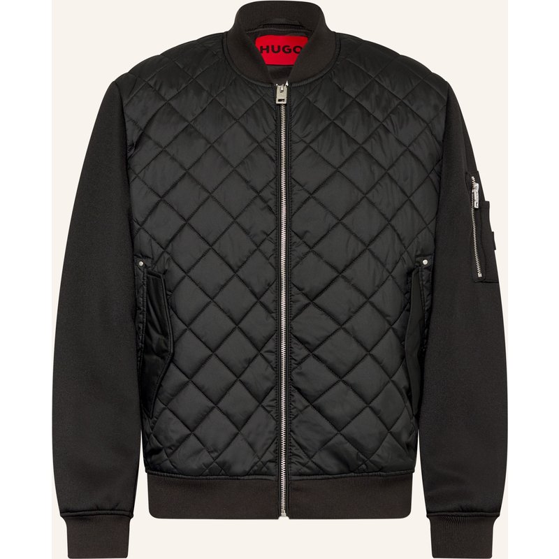 Hugo Steppjacke Im Materialmix schwarz