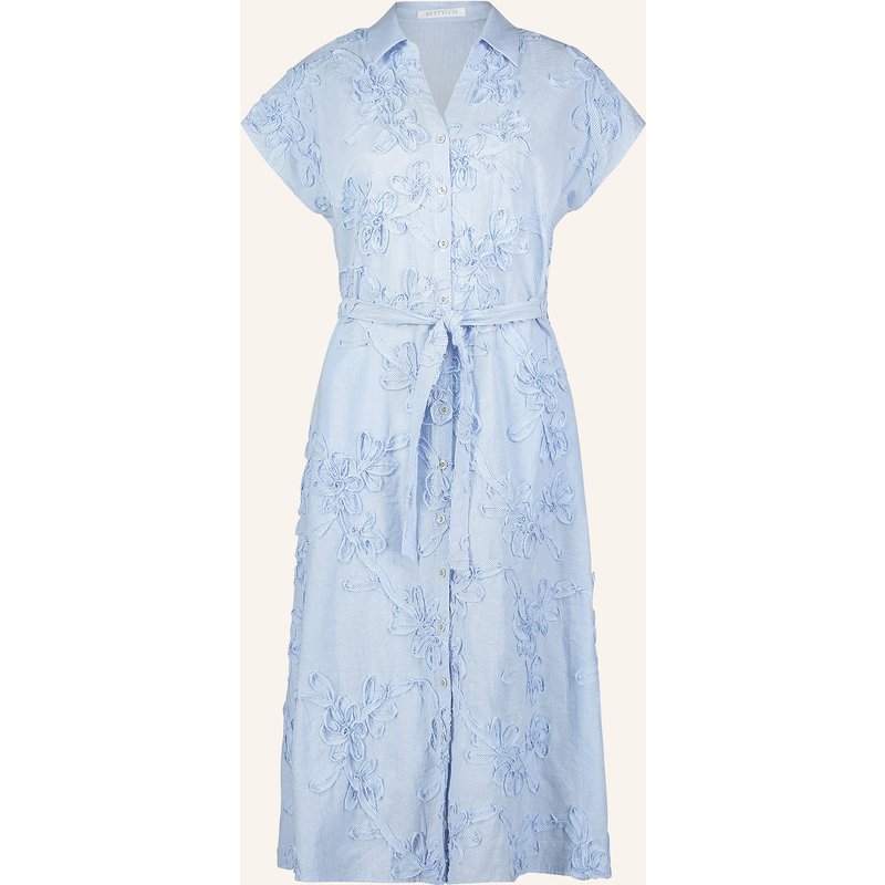 Betty&Co Hemdblusenkleid blau
