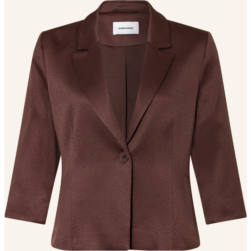 More & More Blazer Mit 3/4-Arm braun