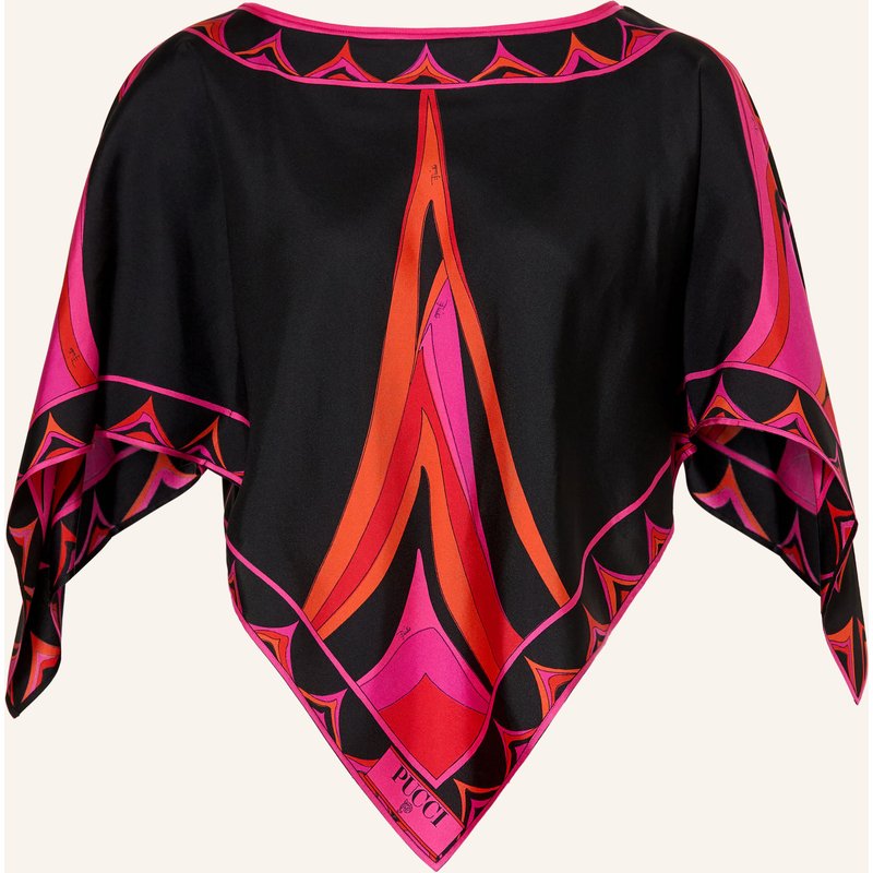 Pucci Blusenshirt Aus Seide Mit 3/4-Arm pink