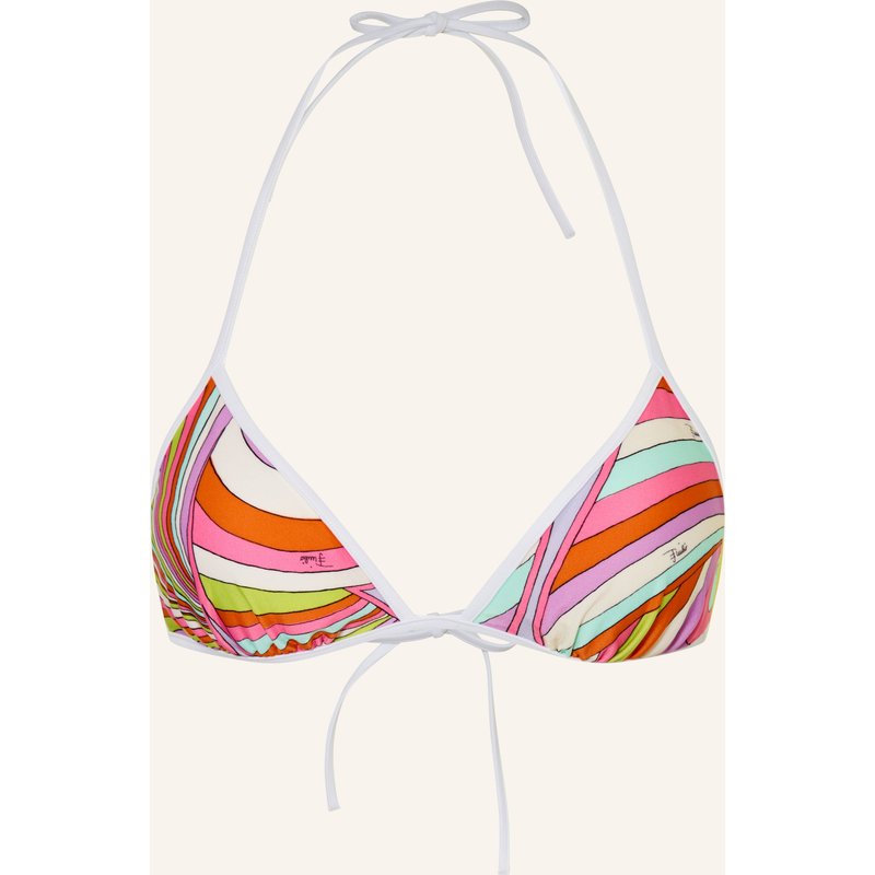 Pucci Triangel-Bikini-Top rosa