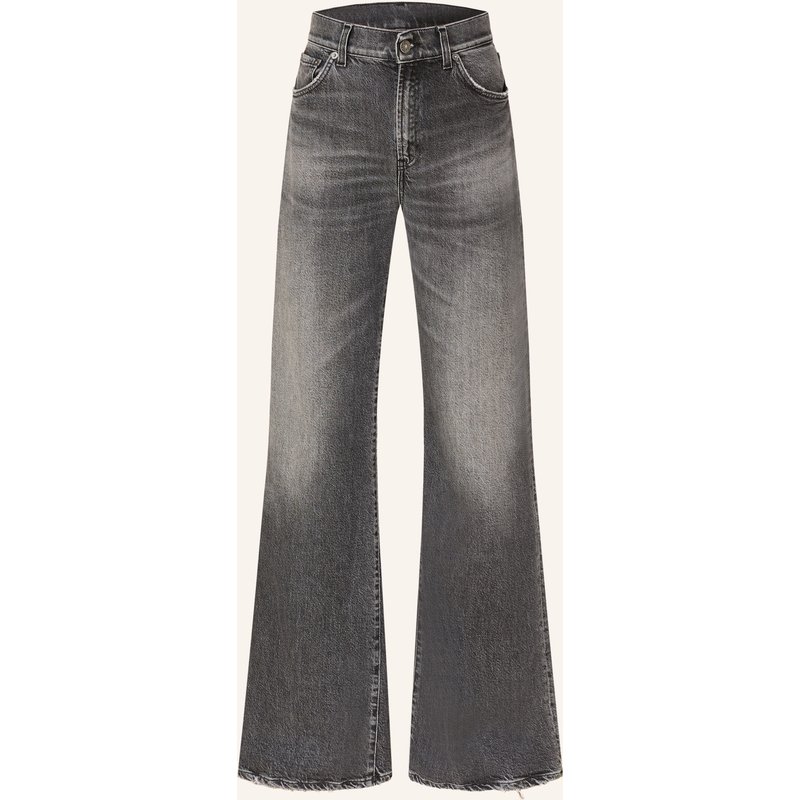 Dondup Wide Leg Jeans Amber schwarz