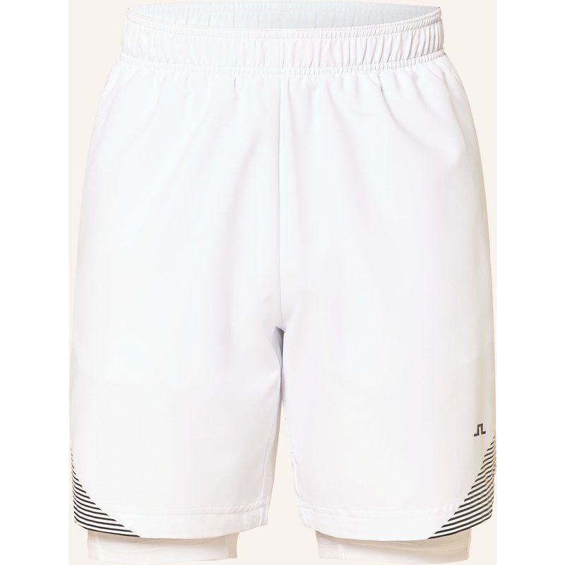 J.Lindeberg 2-In-1-Tennisshorts weiss