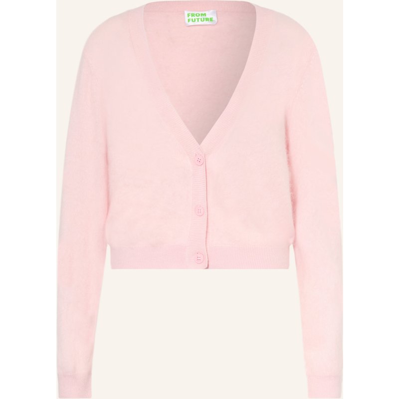 From Future Strickjacke Aus Cashmere rosa