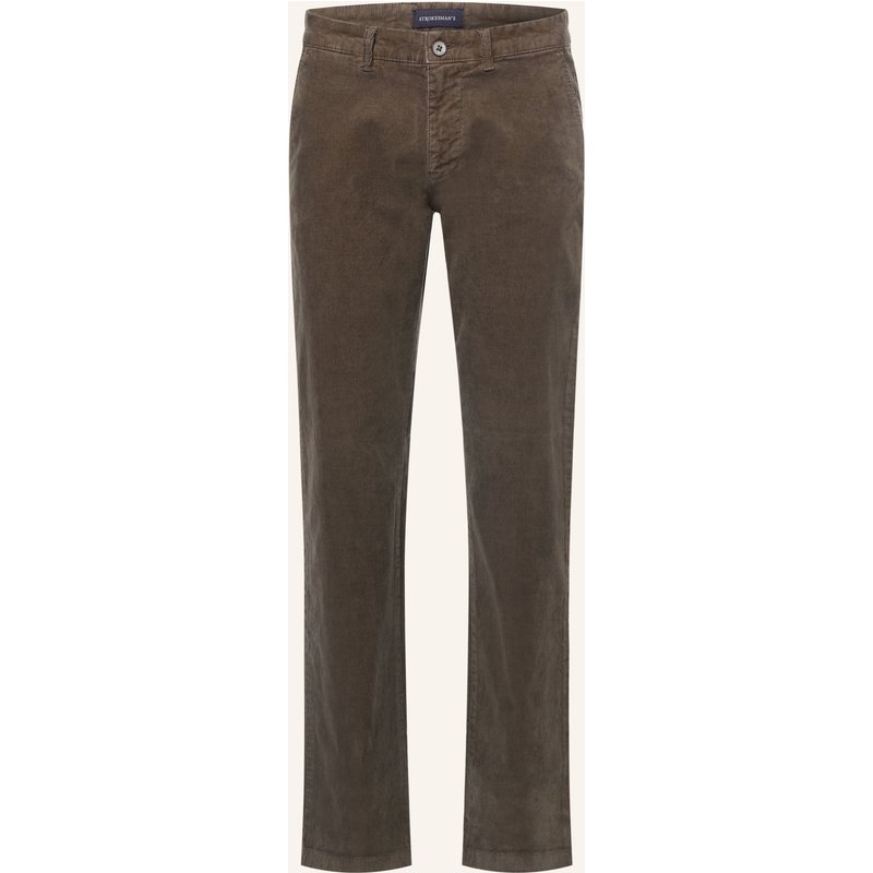 Strokesman's Cordhose Slim Fit gruen
