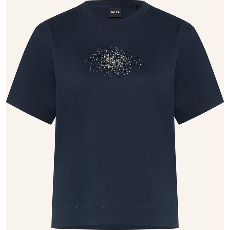 Boss T-Shirt Elpha Mit Schmucksteinen blau