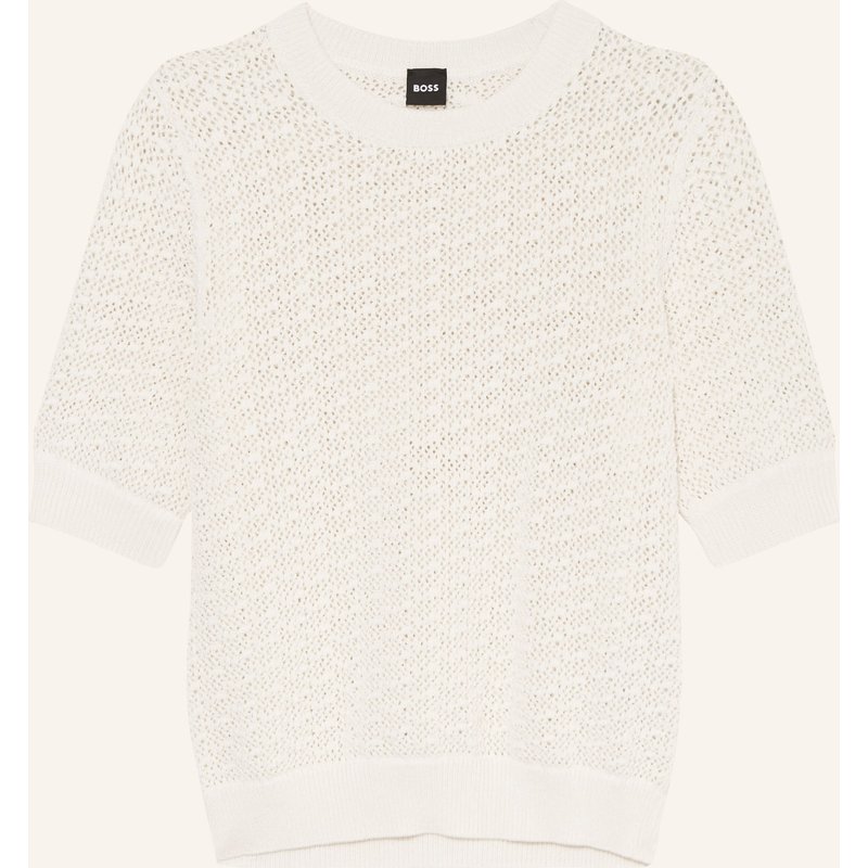 Boss Strickshirt Folearia weiss