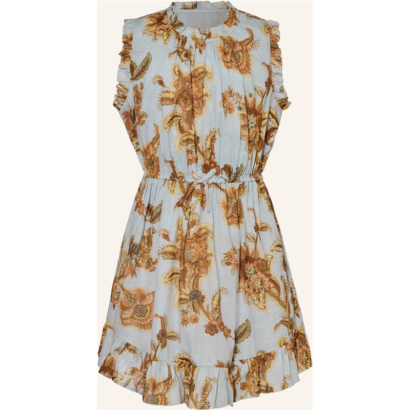 Zimmermann Kleid Aster Mit Rüschen blau