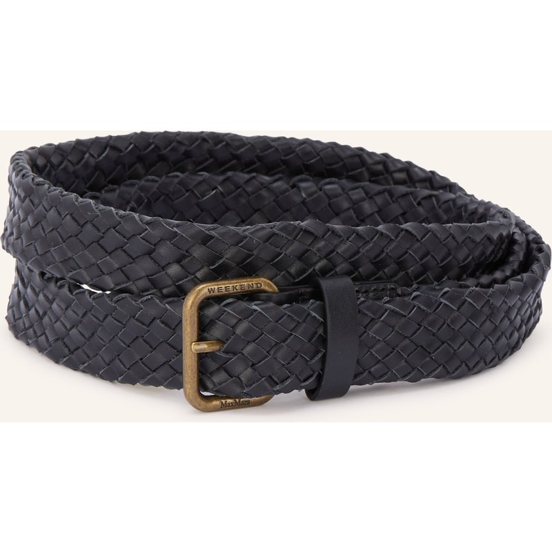 Weekend Max Mara Flechtgürtel Quaglia Aus Leder schwarz