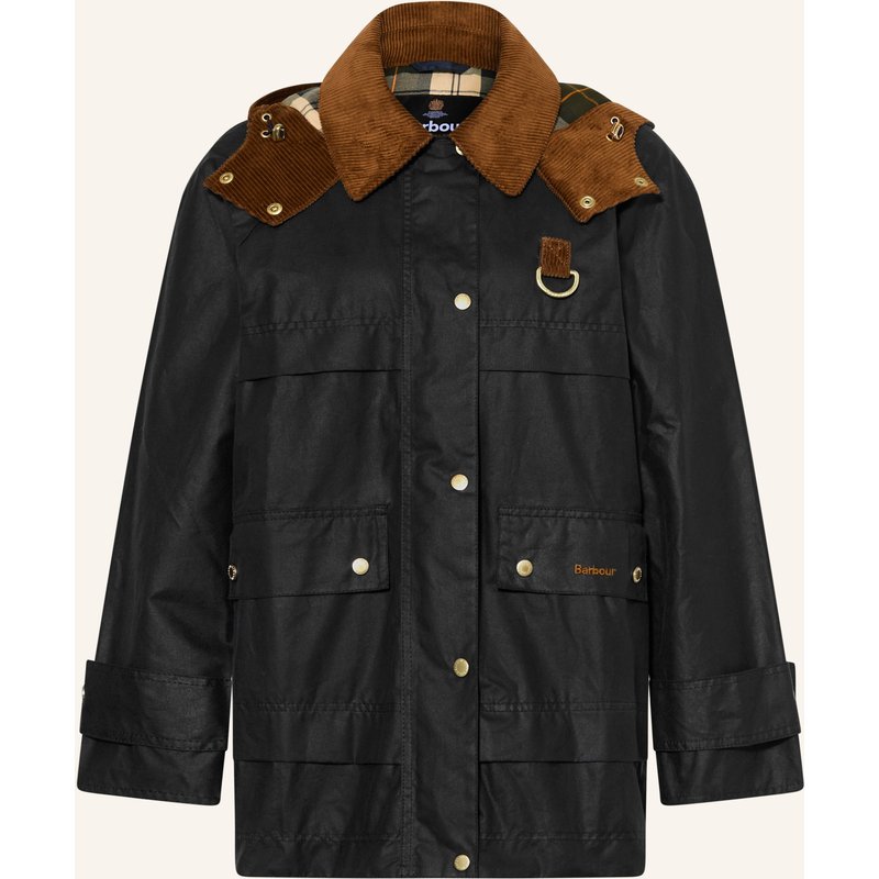 Barbour Jacke Wrenwood Wax Mit Abnehmbarer Kapuze braun