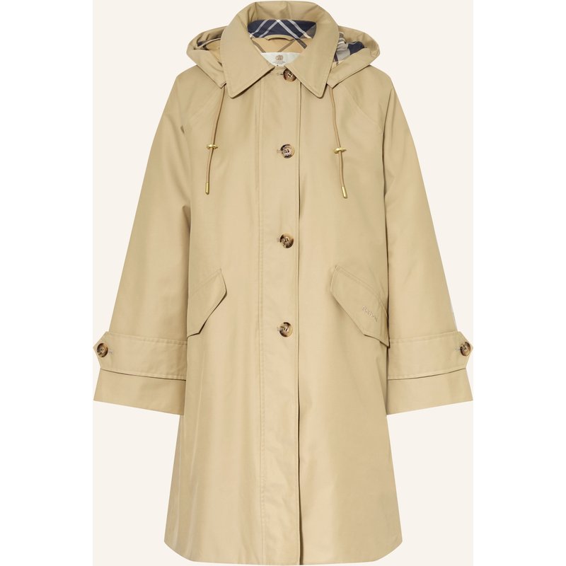 Barbour Mantel Harleigh Mit Abnehmbarer Kapuze beige
