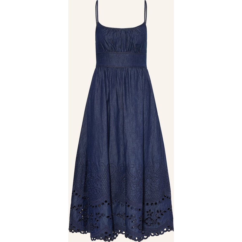 Zimmermann Jeanskleid Mahon Mit Lochspitze blau