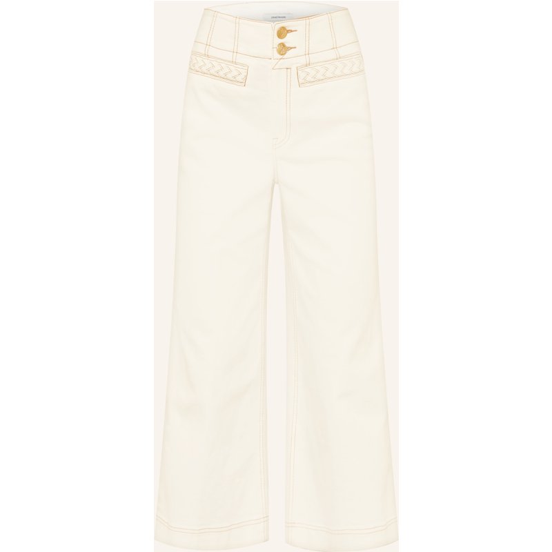 Zimmermann Cropped-Jeans Roselight weiss