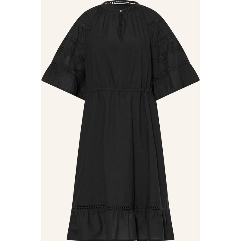 Marc O'polo Kleid Mit Lochspitze Und Rüschen schwarz