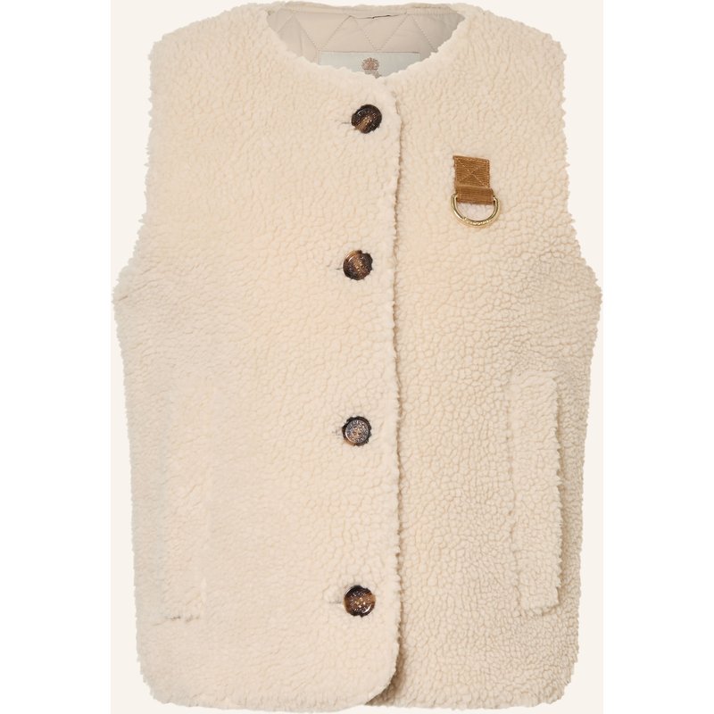 Barbour Teddyfell-Weste Bowes weiss