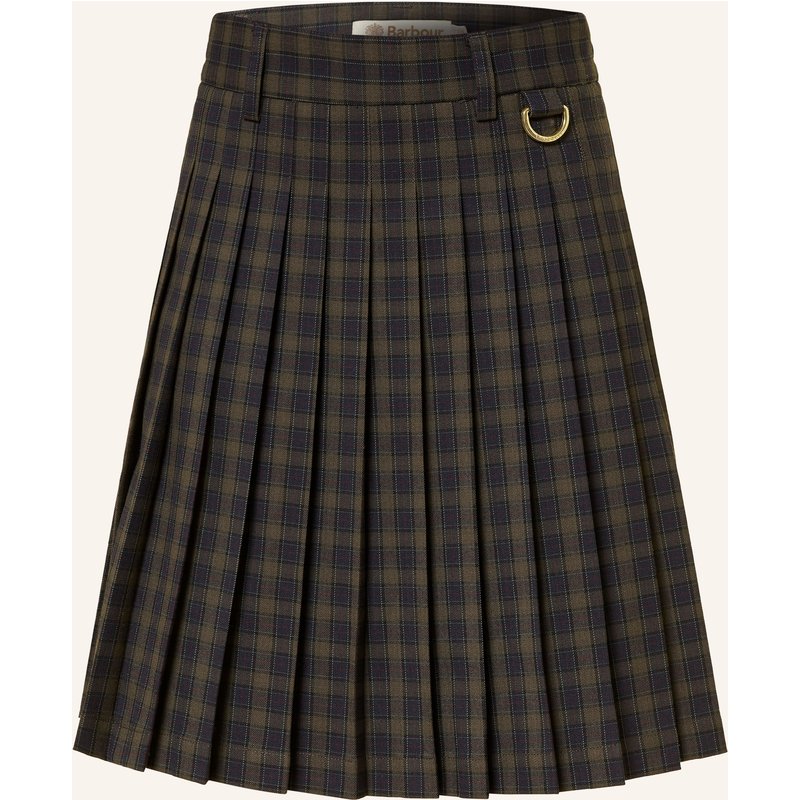 Barbour Faltenrock Carville gruen