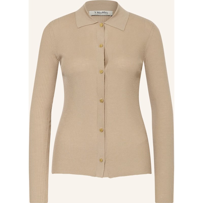 S Max Mara Strickjacke Limone beige