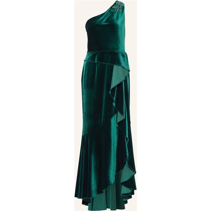 Adrianna Papell Abendkleid Aus Nicki Mit Volants gruen