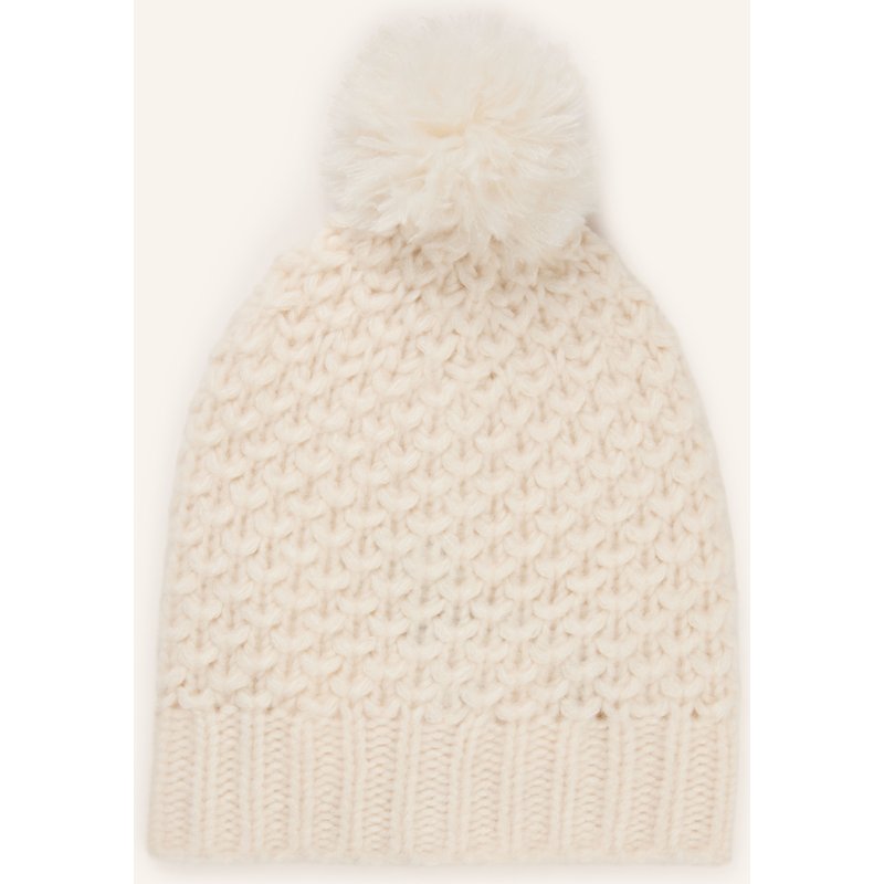 Iris Von Arnim Mütze Allira Mit Cashmere weiss