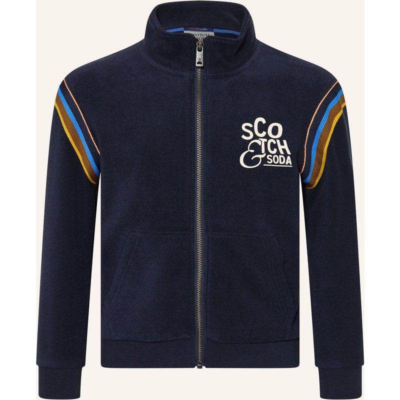 Scotch & Soda Frotteejacke blau