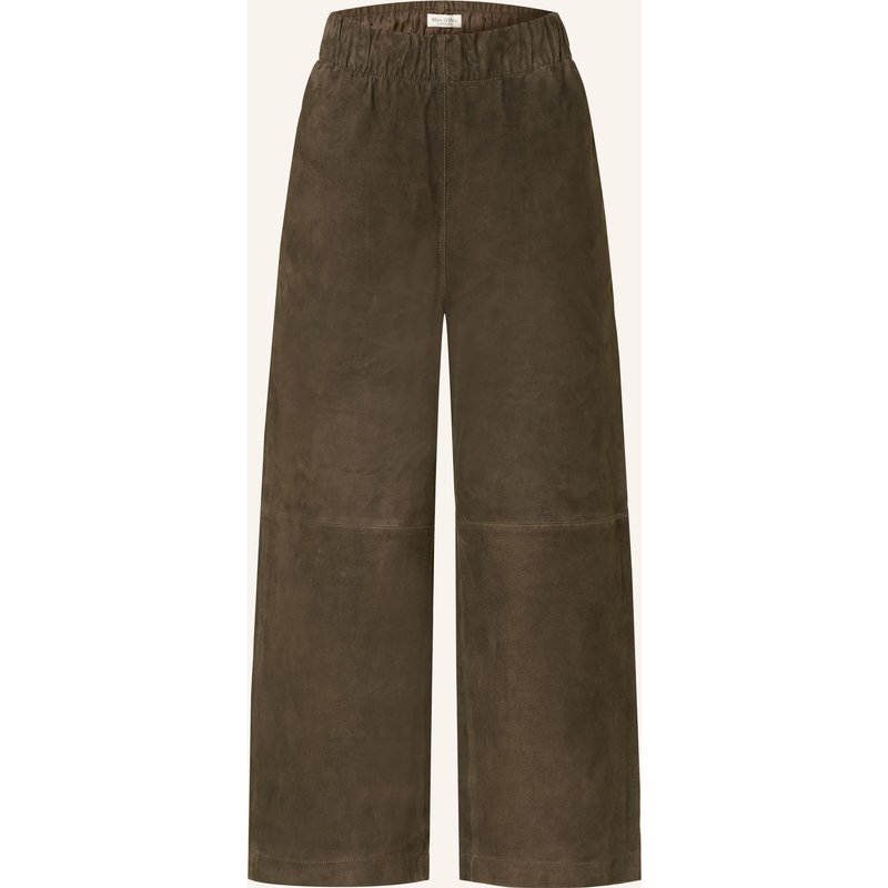 Marc O'polo 7/8-Hose Aus Leder gruen