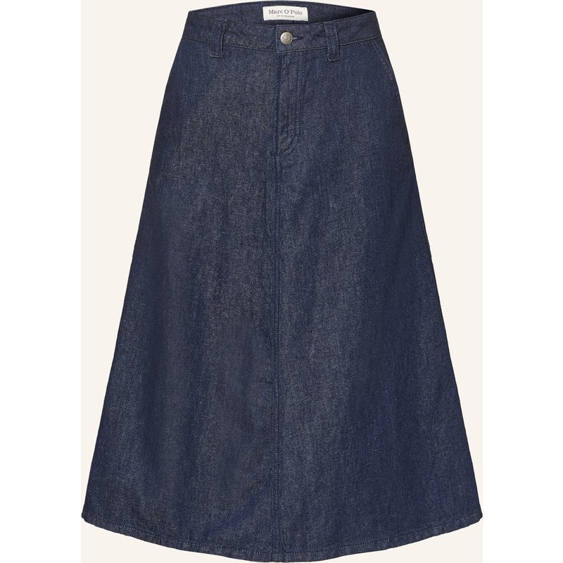 Marc O'polo Jeansrock Mit Leinen blau