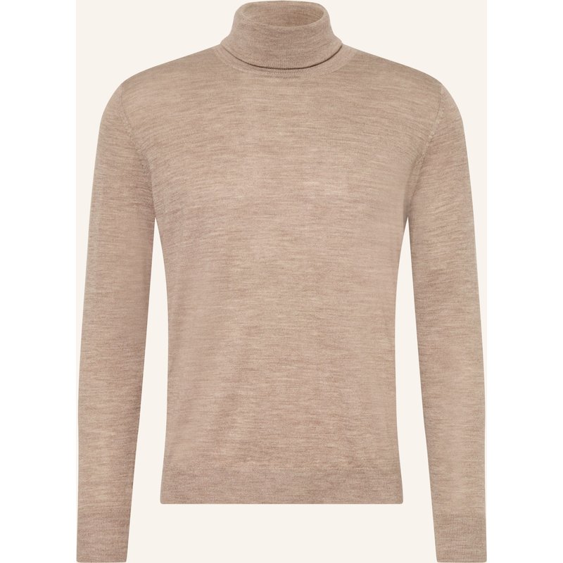 Strokesman's Rollkragenpullover Aus Merinowolle beige