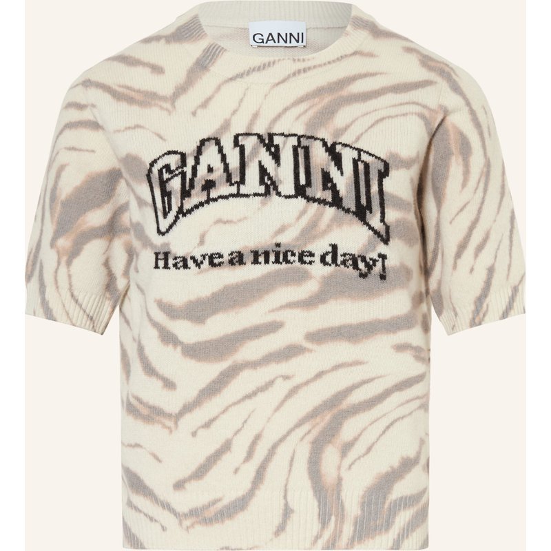Ganni Strickshirt beige