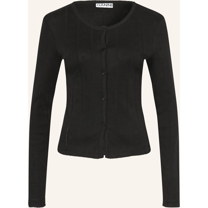 Ganni Strickjacke schwarz