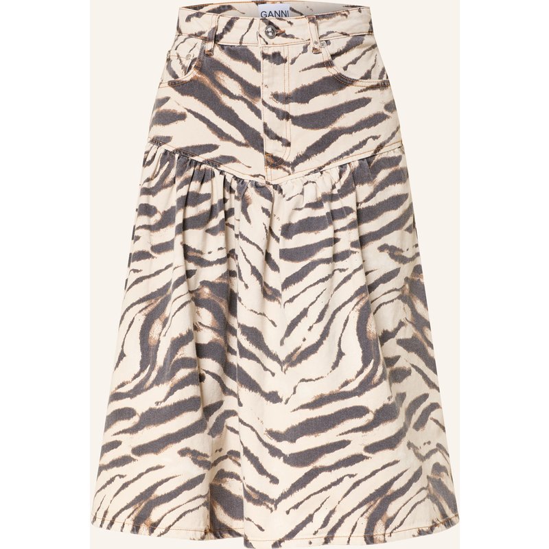 Ganni Jeansrock beige