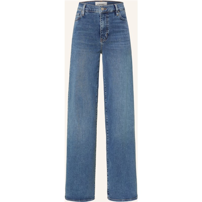 Frame Wide Leg Jeans Le Slim Palazzo blau
