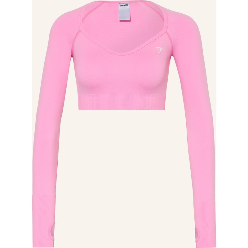 Gymshark Cropped-Longsleeve Vital pink