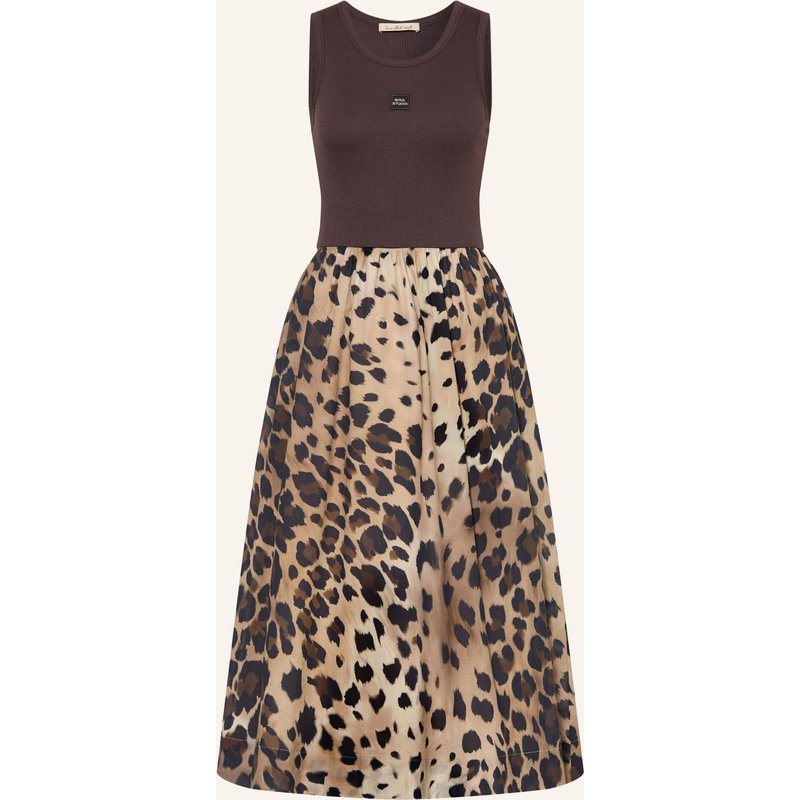 Smith & Soul Kleid Im Materialmix braun