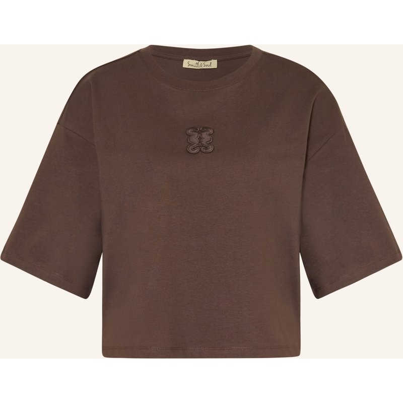 Smith & Soul T-Shirt Boxy braun