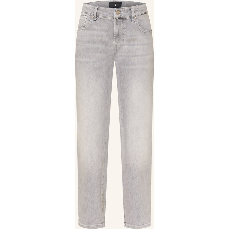 7 For All Mankind Straight Jeans Calie Straight Ankle grau
