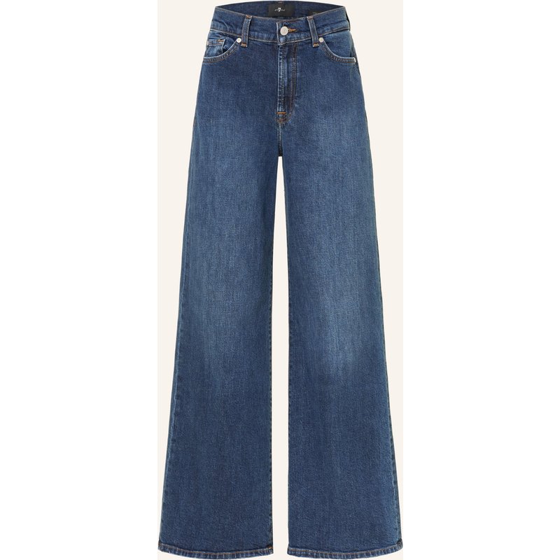 7 For All Mankind Wide Leg Jeans Lotta blau