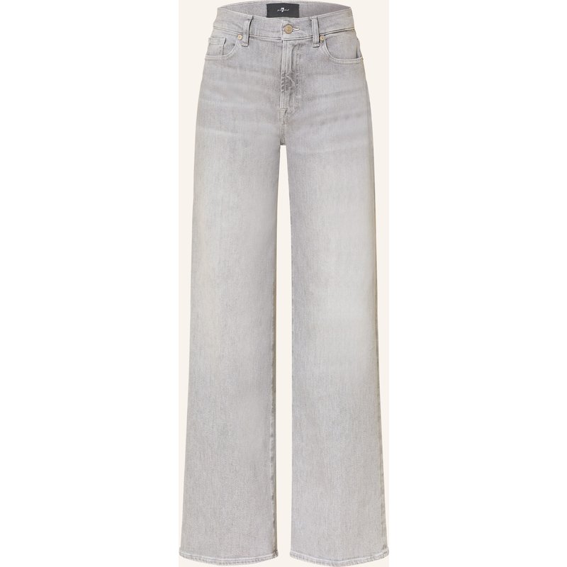 7 For All Mankind Wide Leg Jeans Lotta grau