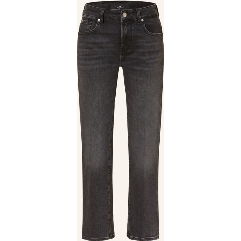 7 For All Mankind Straight Jeans Calie schwarz